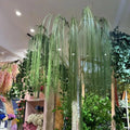 T274 Long Vines Greenery Garland Willow Leaves Hanging Artificial Ivy Wicker Garland Wedding Party Garden Wall Decoration
