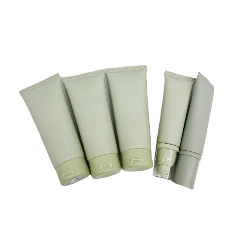 100ml/120ml/150ml Matte Green Eco Friendly Biodegradable Lotion Eye Cream Shampoo Squeeze Tube Packaging Toothpaste Tube