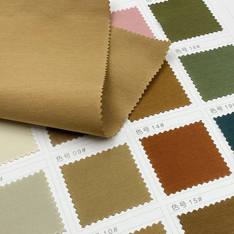 New Woven Material Ready Stock Dyed Colors Memory Cotton 210gsm 100% Polyester Fabric for Pullover Coat