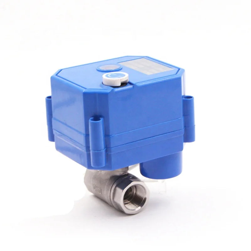 CR01 CR05 5V 12V 8s CWX-25S With Manual Operation Ss304 Full Bore NPT BSP Motorized Ball Valve for Water Irrigation