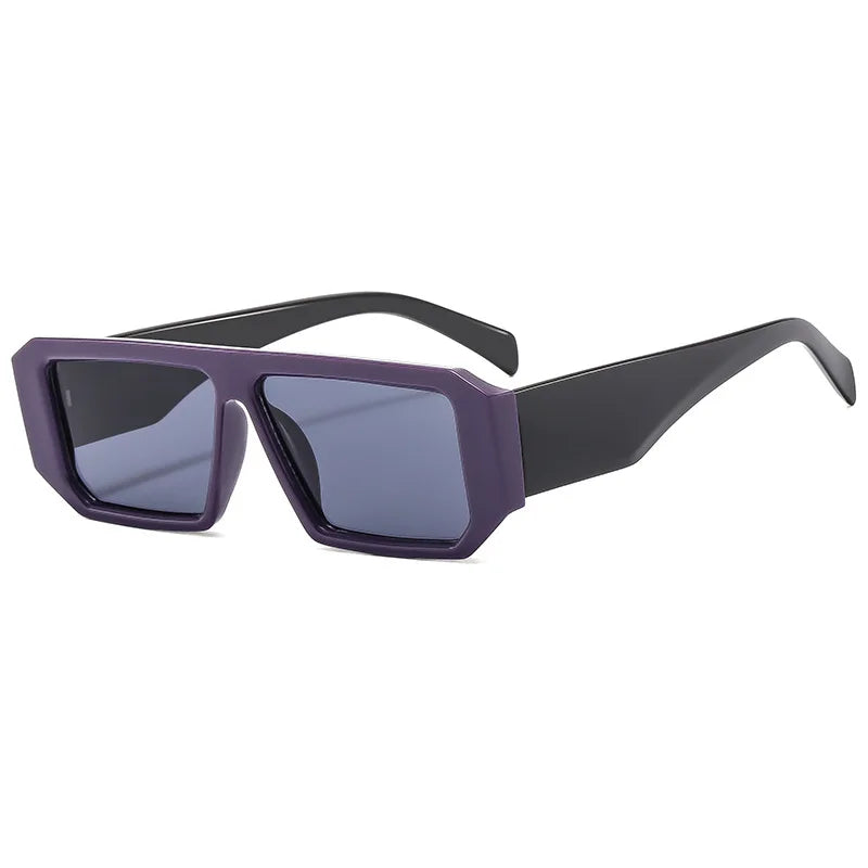 Wholesale Rectangle Frame Sunglasses Vintage UV400 Sun Glasses 2024 Custom Logo Plastic Small Frame Sunglasses Lentes De Sol