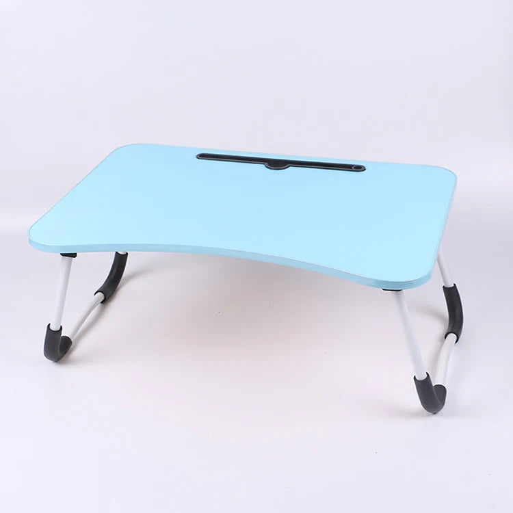 Bed Folding Dormitory Computer Table with Card Slot Ergonomic Design Aluminum Alloy Legs Bed Learning Table