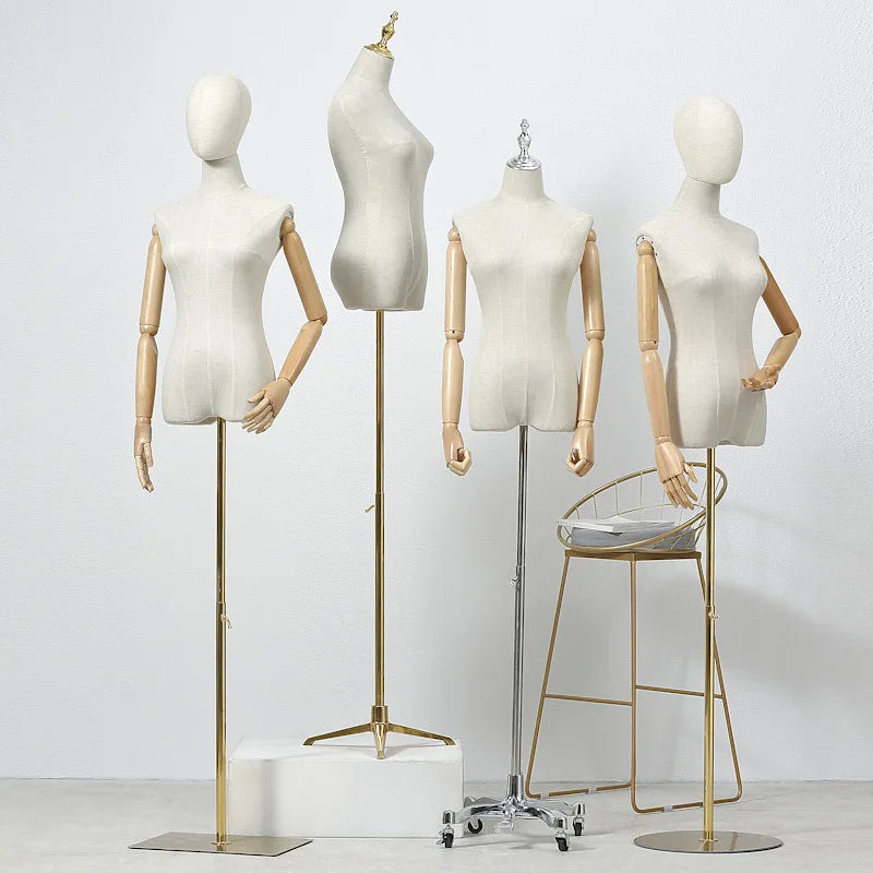 Hot Selling Half Body Mannequin With Fabric