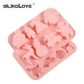 SILIKOLOVE Christmas Factory 8 Cavity Cake Maker LFGB Platinum Non Stick BPA Free Silicone Mousse Cake Decoration Molds