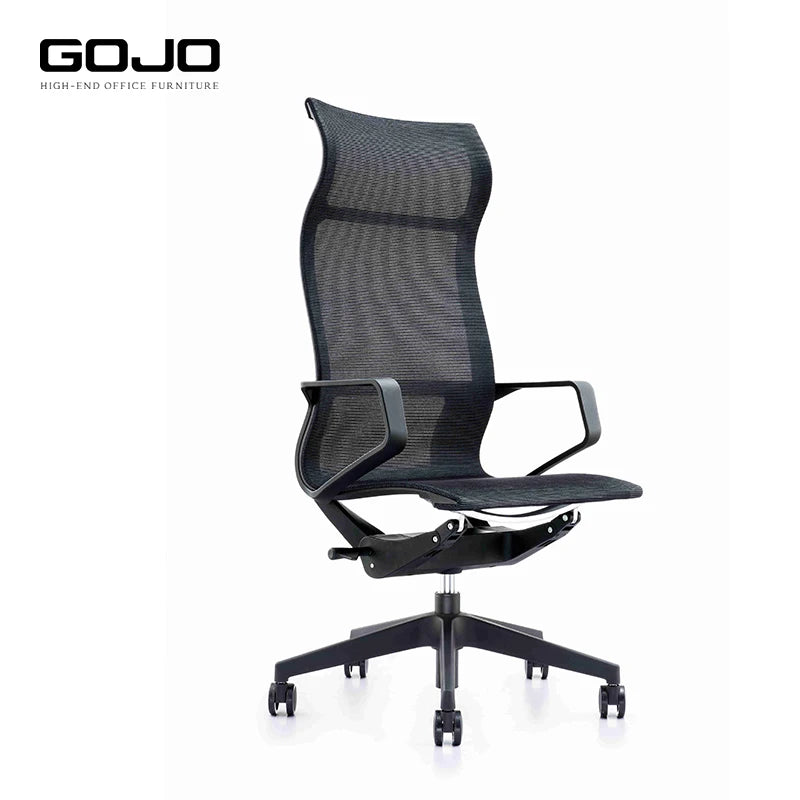 BIFMA Standard Highback Mesh Chair with Nylon/Aluminum Base Swivel Executive President Office Chair for Sale
