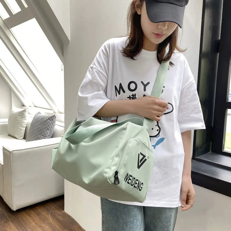 Short-distance Travel Lightweight Small Luggage Bag Independent Shoe Warehouse Sports Fitness Training Bag Solid Color