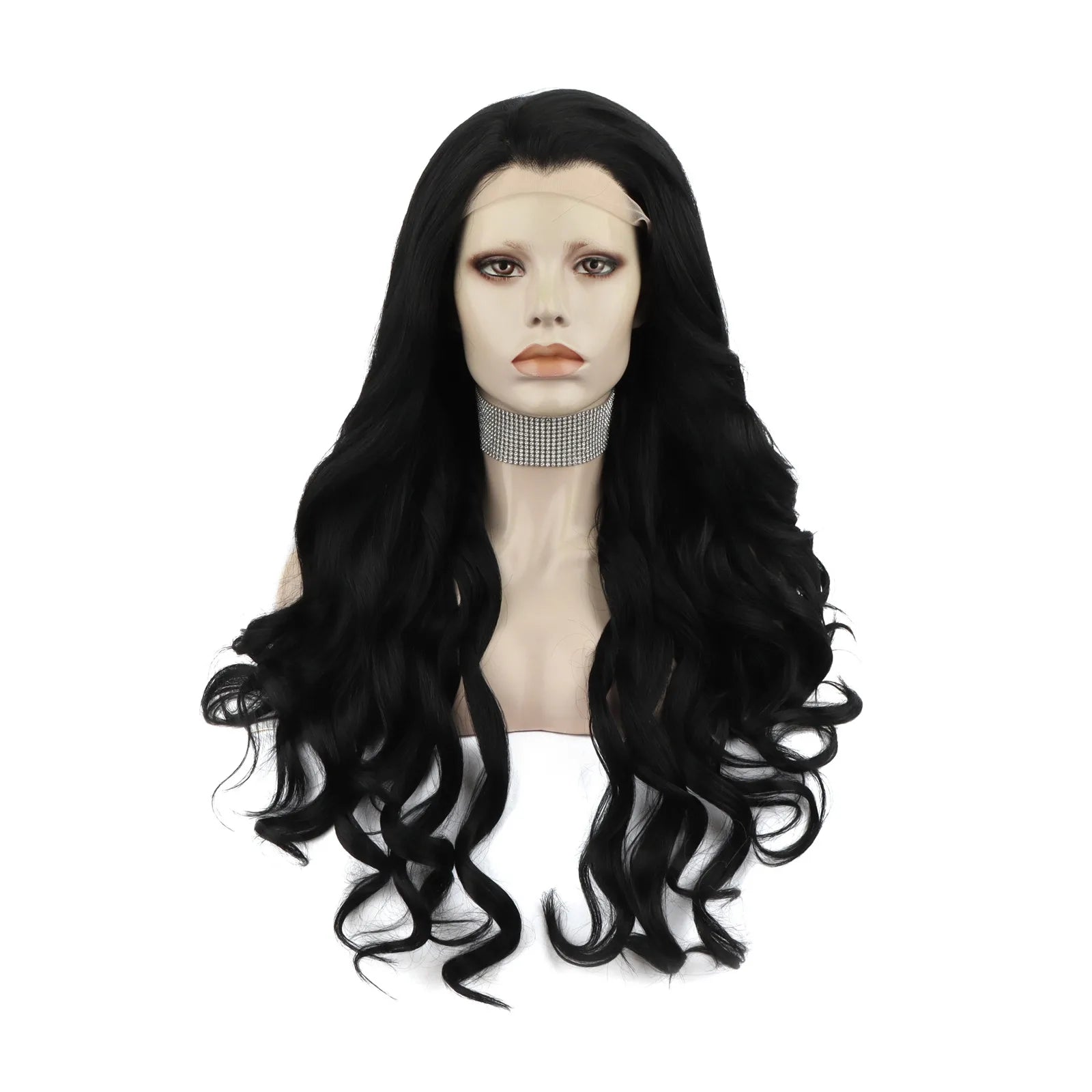 Celebrity 28inch Black Japanese Fibers  Futura Synthetic Hair Wigs Matte Wholesale Heat Resistant Synthetic  Hair Wigs