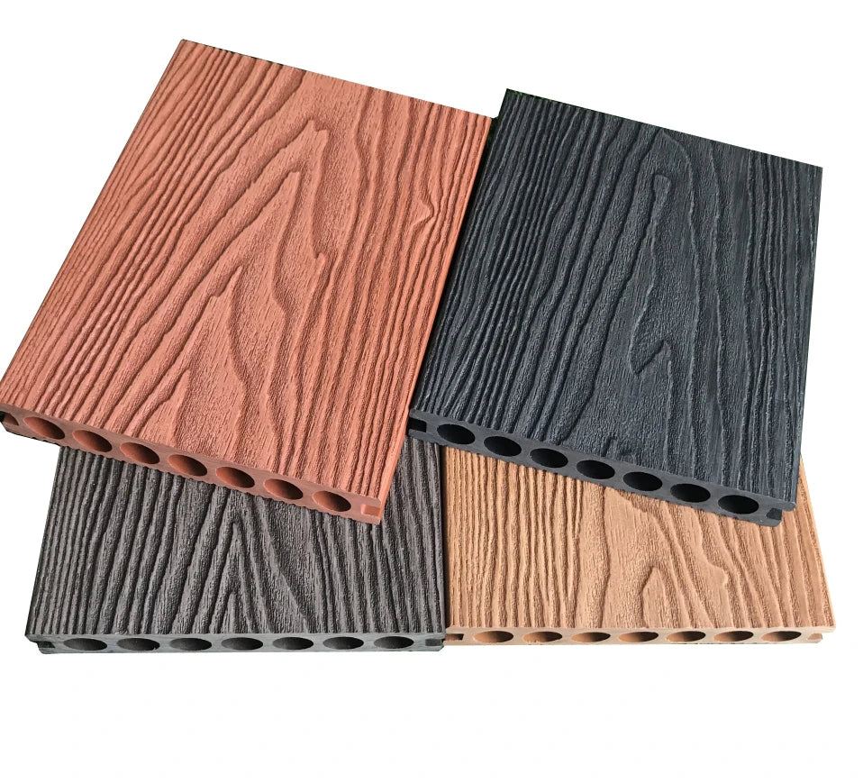 Lvsenwood Factory Sale Co-Extruded WPC Composite Decking Boards Waterproof Outdoor Floor Covering Teak Material Garden Exterior