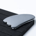 Wing Shape Fitness Chinese Silver Gua Sha Scraping Tool with Terahertz Stone for Commercial & Home Use Customized Brand MegaBDM