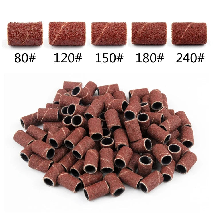 Hot Sale OEM Red Medium Hardness Abrasive Discs for Nail Drill Bits Hook and Loop OBM Customized Support High Performance