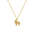 Fashion Mini Animal Necklace PVD Gold Stainless Steel Mechanical Lion Pendant Necklace O Shape Chocker Chain Fashion Jewelry