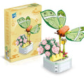Flower Building Bouquet Set Flower Building Toys Building Blocks Flower Brick Toys Creative Project for Home Room Decor