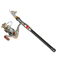 1.8-3.6m Telescopic Fishing Rod and Reel Wheel Portable Travel Fishing Rod Spinning Fishing Rod Combo