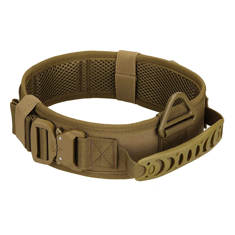 Manufacturer Custom Adjustable Heavy Duty Waterproof Tactical Dog Collar Quick Release for Large Dogs Training Easy Control