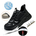 Hanagal Low Height Oil Resistance Alloy Toe Industrial Work Shoes Slip on Fashion Safety Sneakers for Work and Daily Wear