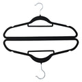 Luxury 50 Packs Black Velvet Ultra Slim Custom Cheap Coat Non Slip Suit Coat Pants Hangers