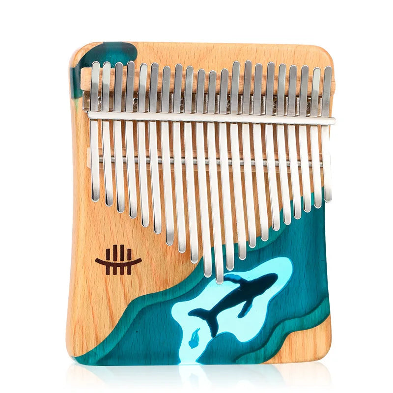 Blue Whale 17 Keys 21 Keys Thumb Piano for Gift  Thumb Kalimba for Sale