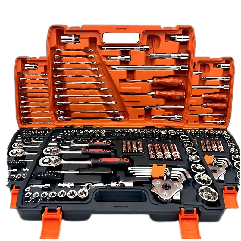 121-Piece Steel Wrenches Set Hard Plastic Toolbox OEM Supported for Auto Repair Home Garden Applications Minimum Order 1 Set
