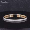 New Moissanite White Gold Color Vvs Moissanite Bracelet Moissanite Gemstone 9k Yellow Solid Gold Moissnaite Diamond Bangle