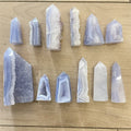 Wholesale Natural Healing Stone Crystal Agate Geode Point Tower Blue Lace Agate Point For Decoration