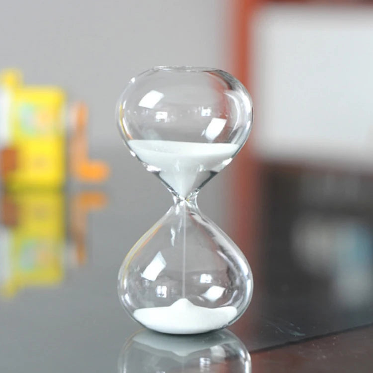 Wholesale RH Glass Hourglass Sand Timer Customized Sand Color High Transparency Portable Design Contemporary Tabletop Decoration
