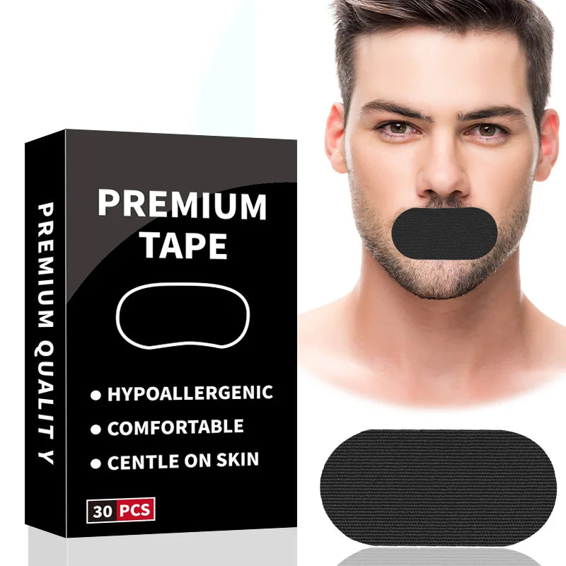 CE Certified Hypoallergenic Nasal Strips Wholesale Anti-Snore Body Patches for Silent Night Sleep 30pcs Mouth Tape Tiras Nasales