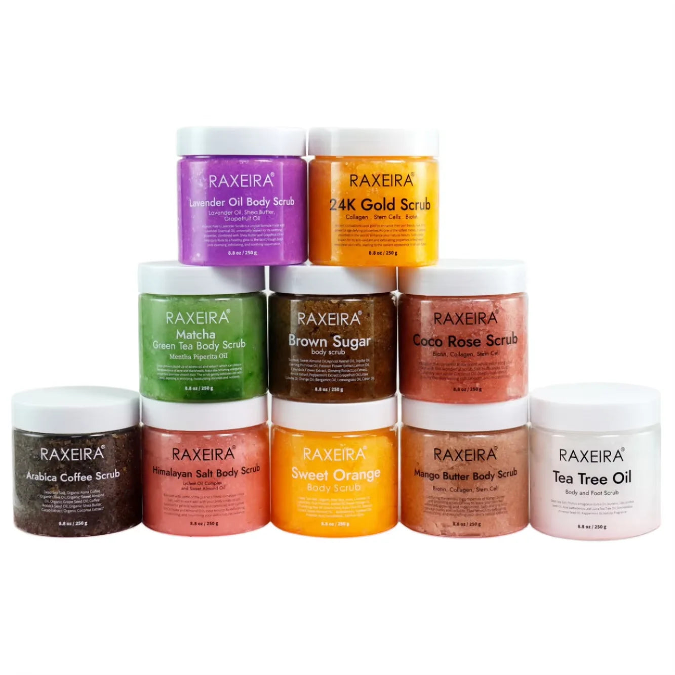 Wholesale Private Label  Skin Exfoliating 10 Scents Vegan Body Scrub Wholesale Price