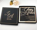2022 Wedding Invitation Cards With Gold Mirror Acrylic Frame Hot Stamp Printing Text