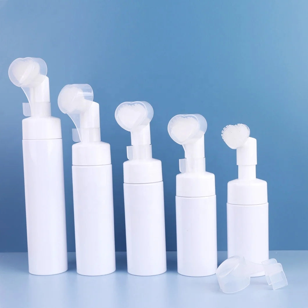 30ml 60ml 100ml 200ml 250ml White Black Transparent Gold Sliver PET Shape Screen Printed Facial Wash Foam Pump Sprayer Cleanser