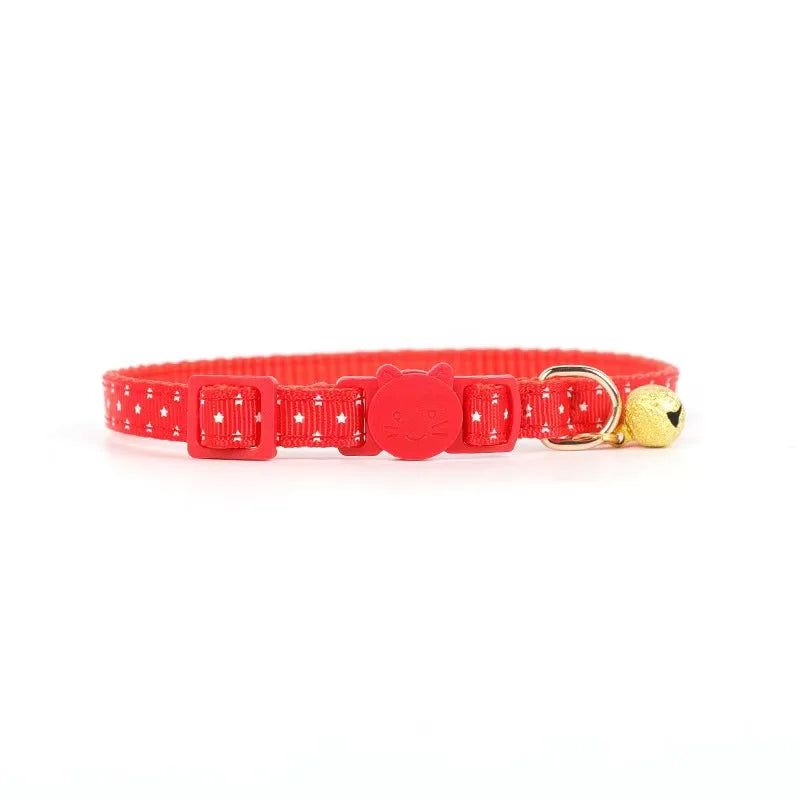 SinSky Adjustable Safety Cat Collar Personalised Breakaway Buckle Luxury Cat Bell Collars Durable Anti Loss Cat Collar MegaBDM