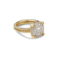 Manufacturer Brass Jewelry Wholesale Luxury White CZ Ring 14K 18K Gold Plating Women and Men Ring