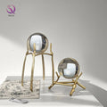 Creative Personalized Luxury European American Modern Simple Pure Copper Bracket Decorative Crystal Ball Home Decor Ornaments