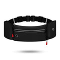Unisex Fanny Pack with Adjustable Strap Black Grey Water-Resistant Waist Bag Pack for Women Men Stylish with Headphone Access