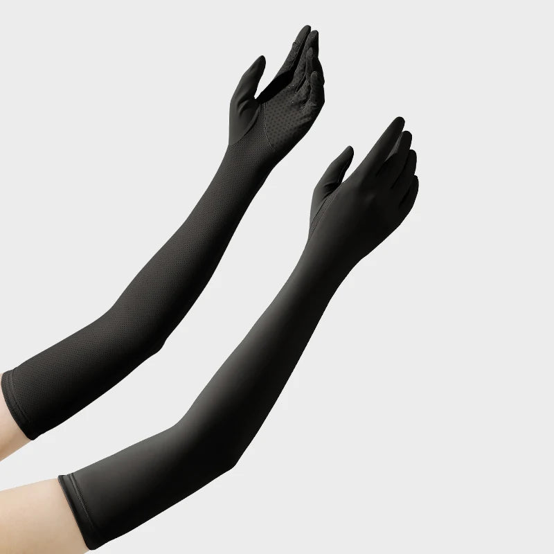 Custom Outdoor Anti UV Summer Car Driving protection Sun Long Sleeve Gloves for Women