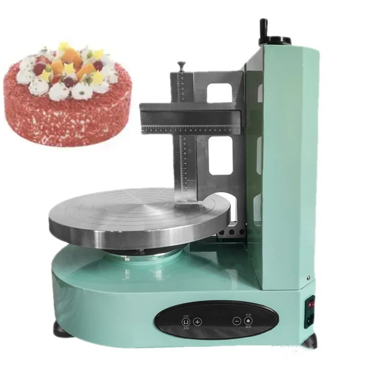 Automatic Wedding Cake Icing Making Machine Birthday Cake Cream Coating Machine