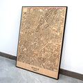 Handmade 3d Wooden Wall Art Laser Cut 3D Streets City Maps Wall Decorative