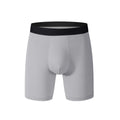 Wholesale Men's Mid-rise Long Tube Boxers Custom logo Breathable Sports Boxer Briefs Polyester Underwear Shorts for Male