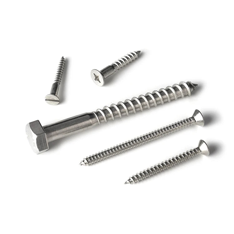 Moisture-Resistant SUS304 Hex Bolt Nut Washer Set for Kitchen Cabinetry Furniture Assembly Polished Stainless Steel Hardware Kit