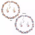 2022 New Arrival Dinner Dance Accessories Temperament All-match Jewelry Set Pearl Necklace Earring Set for Women Girls
