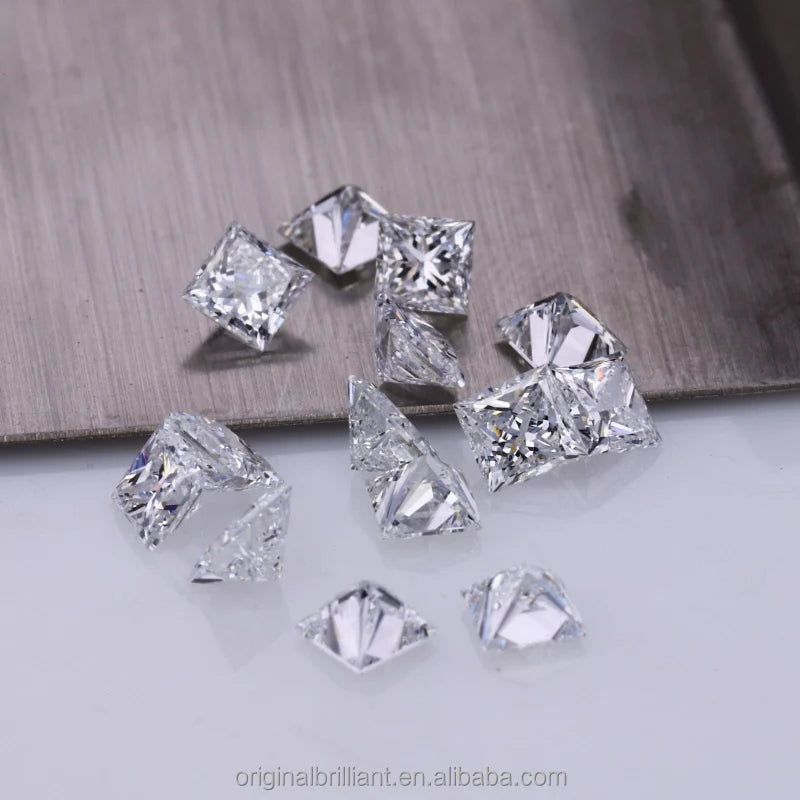 Starsgem 0.1-0.5Carat Princess Cut HPHT DEF VS Lab Grown Diamond  Loose Synthetic Diamond