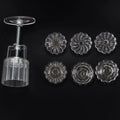 6pcs/set Mooncake Mold Moon Cake Cookie Mould Cutter Hand Pressure Baking Tools