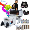 Mycolor Dtf Printer Impresora 60cm 30cm Powderless Xp600 I3200 A1 A2 A3 Dual Head 4 Head Desktop Set High Speed Tshirt Ink