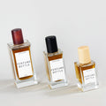 Custom Empty Square Cube Perfume Bottle 30ml 50ml 100ml Clear Wooden Cap Perfume Glass Bottles