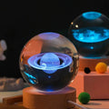Creative Crystal Table Lamp Usb 3D Moon Galaxy Globe Night Light Kids Decor Gift LED Lamp for Gift