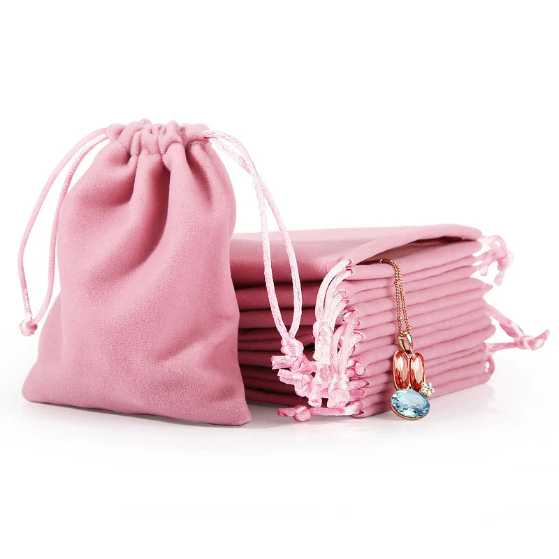 Digu New Double-sided Velvet Button Small Cloth Bag Jewelry Bag Bracelet Brooch Jewelry Storage Bag Custom