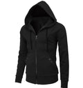 Men's Designer Hoodies Classic Solid Sweatshirt Zipper up Hoodie Hip Hop Street Wear Black Gray