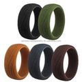 Silicone Sport Wedding Ring 8.7mm Dome Classic Hypoallergenic Unisex Wedding Band Comfortable Active Lifestyle Trendy Certified