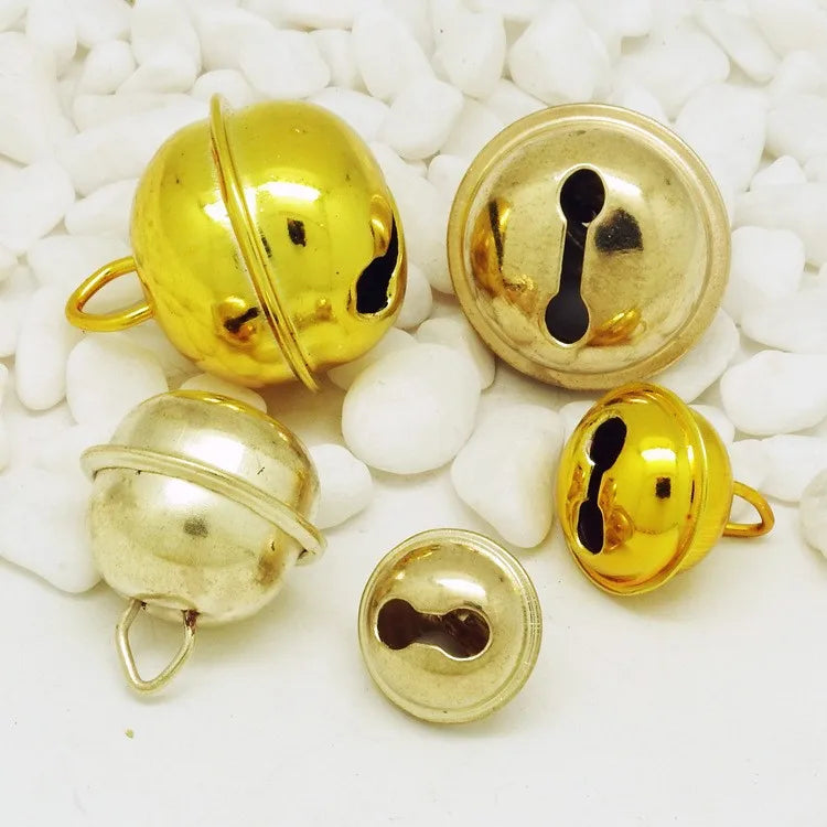 Custom Brass Decorative Resounding Bell Metal Gold Multiple Sizes Jingle Bells