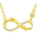 Solid 925 Silver Rose Winding Infinity Earrings Bracelet Necklace Gold Plated