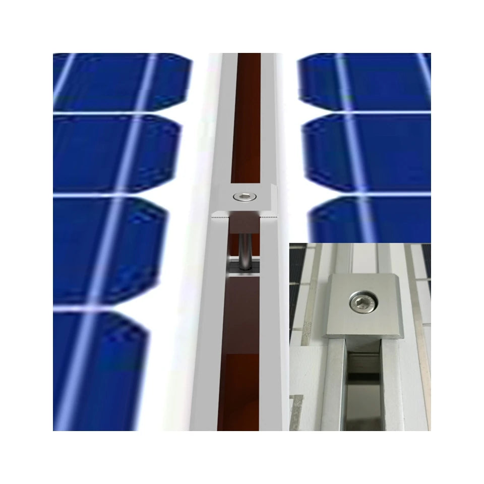New Arrival T Type Solar Bracket Mid Inter Clamp Solar Mounting System